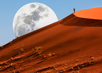 Vandring i Namib ørkenen