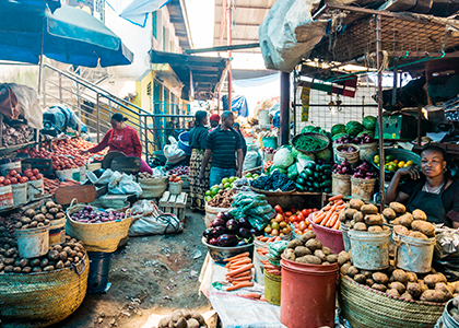 Markede i Arusha, Tanzania