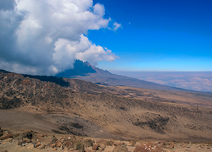 Barafu camp på Mount Kilimanjaro