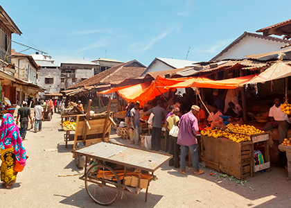 Madmarket i Stone Town, Zanzibar